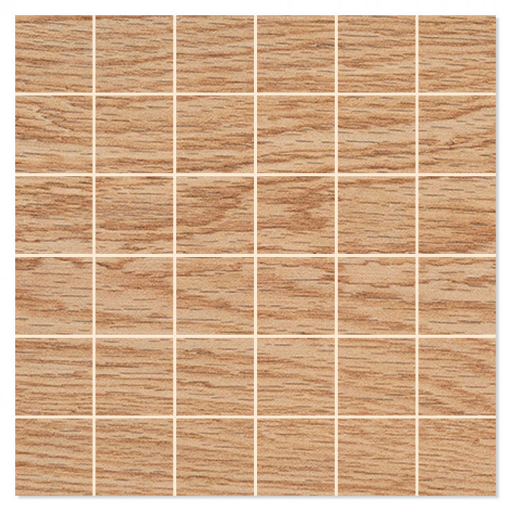 Mosaik Klinker Uvana Brun Matt 30x30 (5x5) cm-0